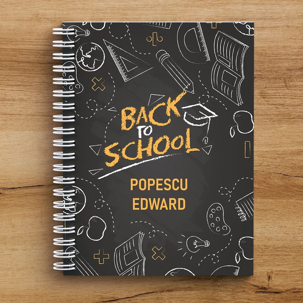 Caiet personalizat Back to school