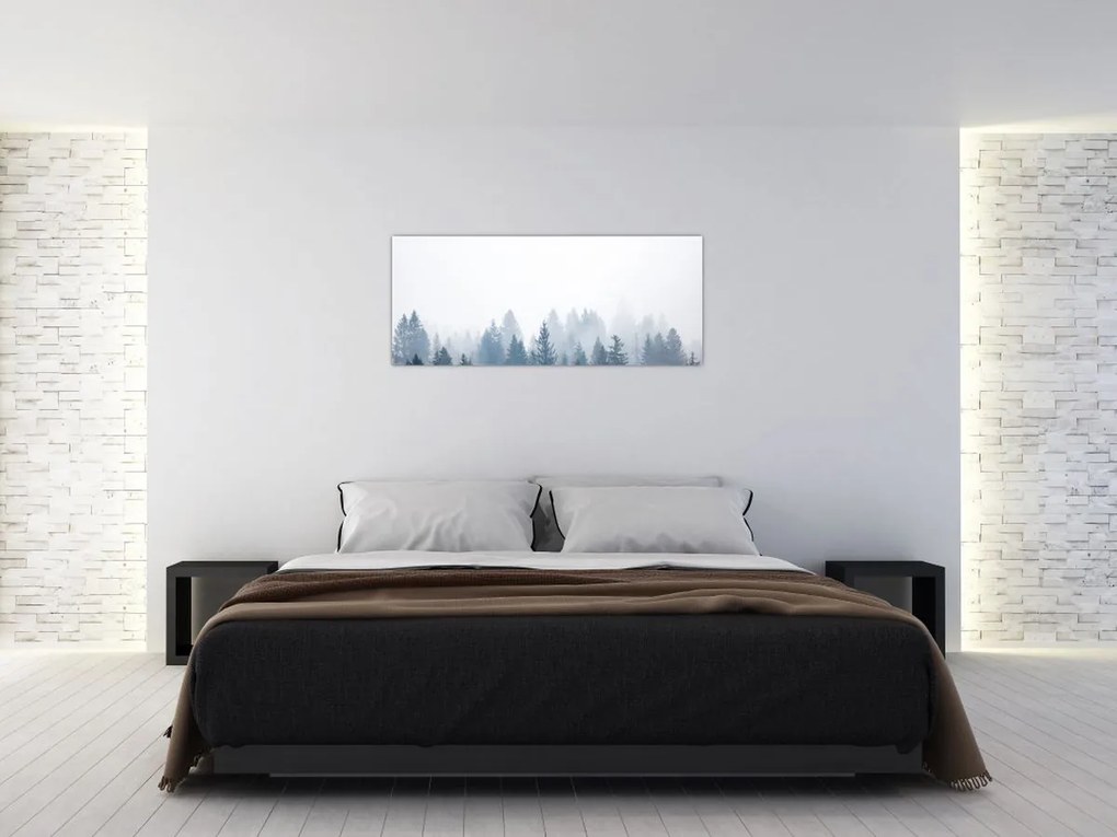 Tablou - Pădure cețoasă (120x50 cm)