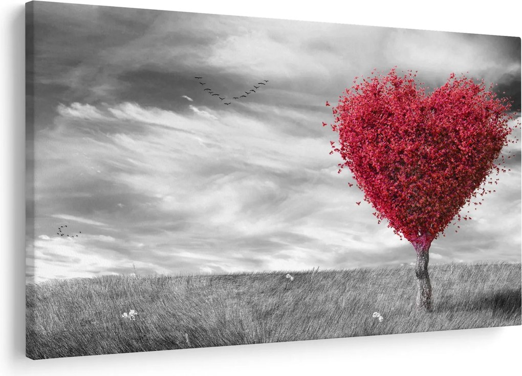 Tablou -Inima din coroanele copacilor (90x60 cm)