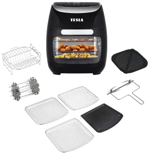 Friteuză cu aer cald digitală multifuncțională TESLA Electronics AirCook 11 l 2000W/230V