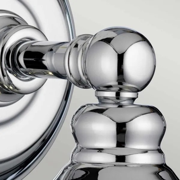 Quintiesse QN-KEYNES1-BATH-LED Lampă de perete pentru baie KEYNES, soclu 1xG9, 3W, 230V, IP44, crom lucios