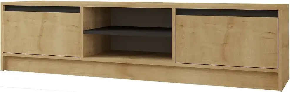 Comoda tv Pearle pentru living culoare stejar 180 cm