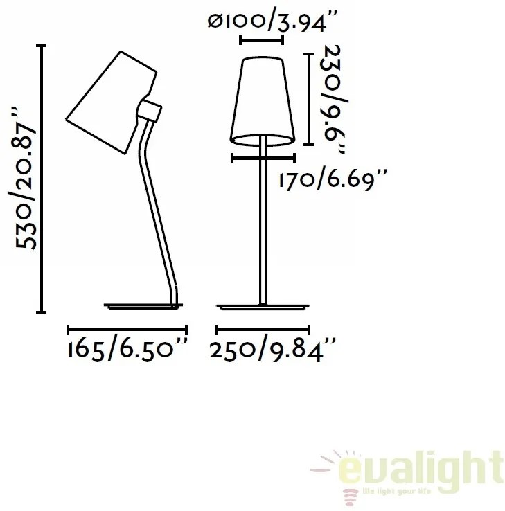 Veioza / Lampa de masa moderna LUPE 29997