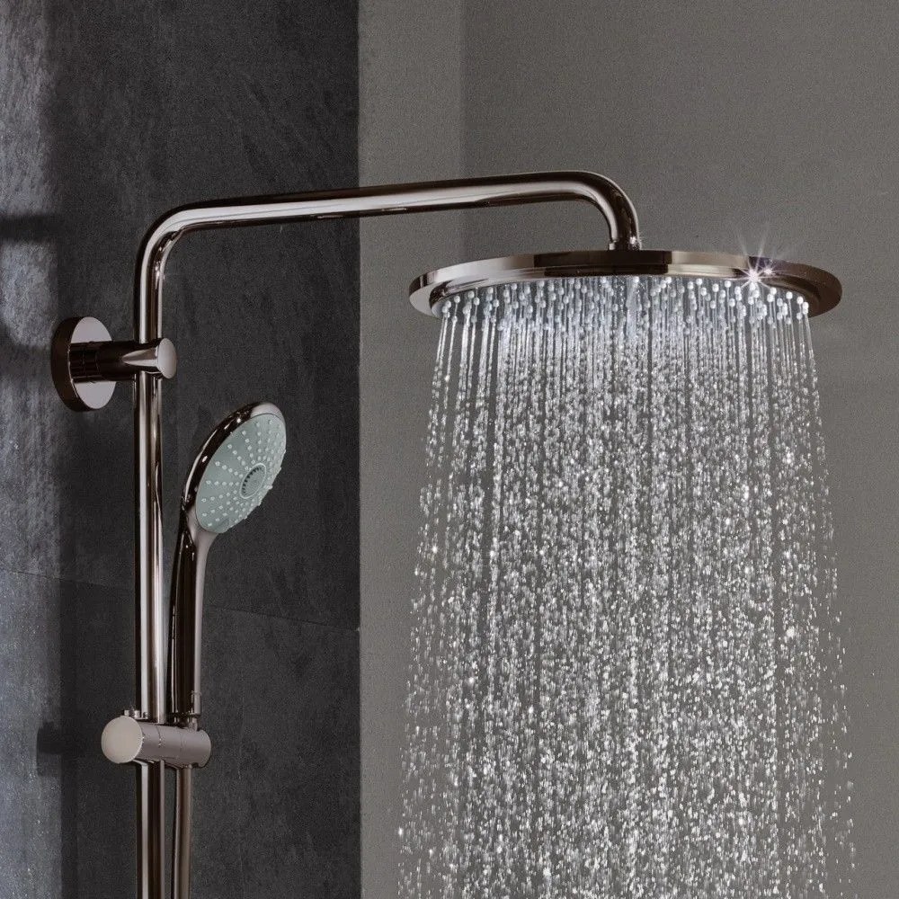 Coloana dus cu baterie si termostat Grohe Euphoria 310, antracit (hard graphite)