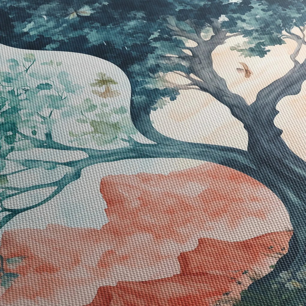 Tablou – Arbore acvarelă plin de viață (150x105 cm)