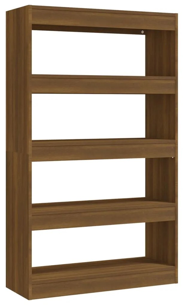 813622 vidaXL Bibliotecă/Separator cameră, stejar maro, 80x30x135 cm, PAL