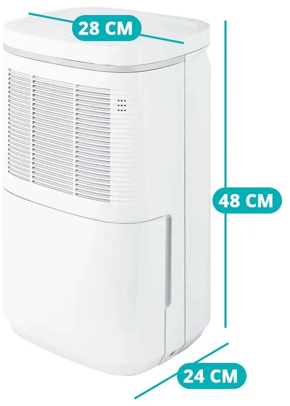 Dezumidificator cu afisaj LED, rezervor de 2,2l