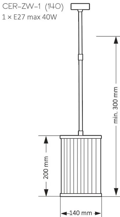Pendul, Lustra eleganta design modern Cero, 14cm