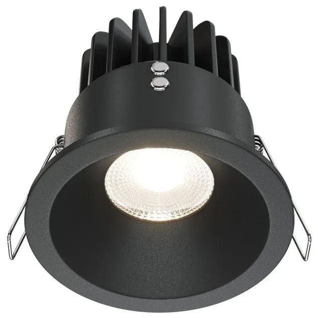 Spot LED incastrabil dimabil design tehnic IP65 Zoom negru 8,5cm