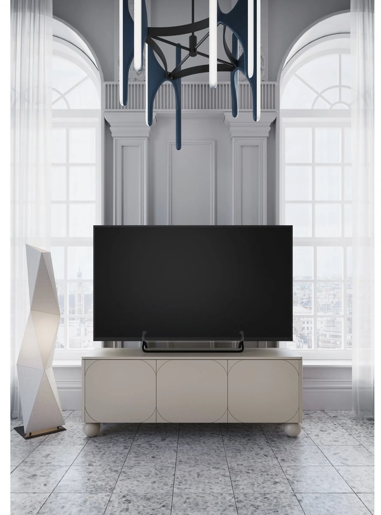 Comodă TV Sonatia II 150 cm cu 3 uși - cașmir