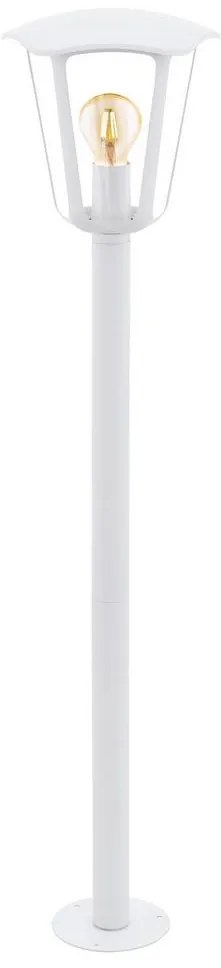Eglo 98118 - Lampă exterior MONREALE 1xE27/60W/230V IP44 înălțime 995 alb