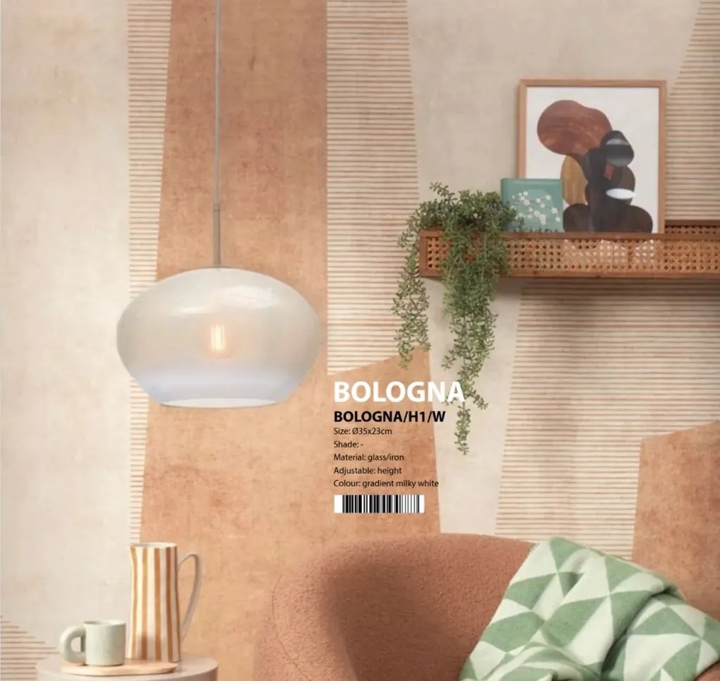 Pendul design decorativ Bologna gradient/alb