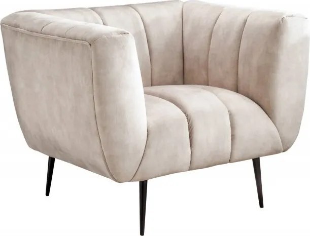 Fotoliu design elegant Noblesse, sampanie