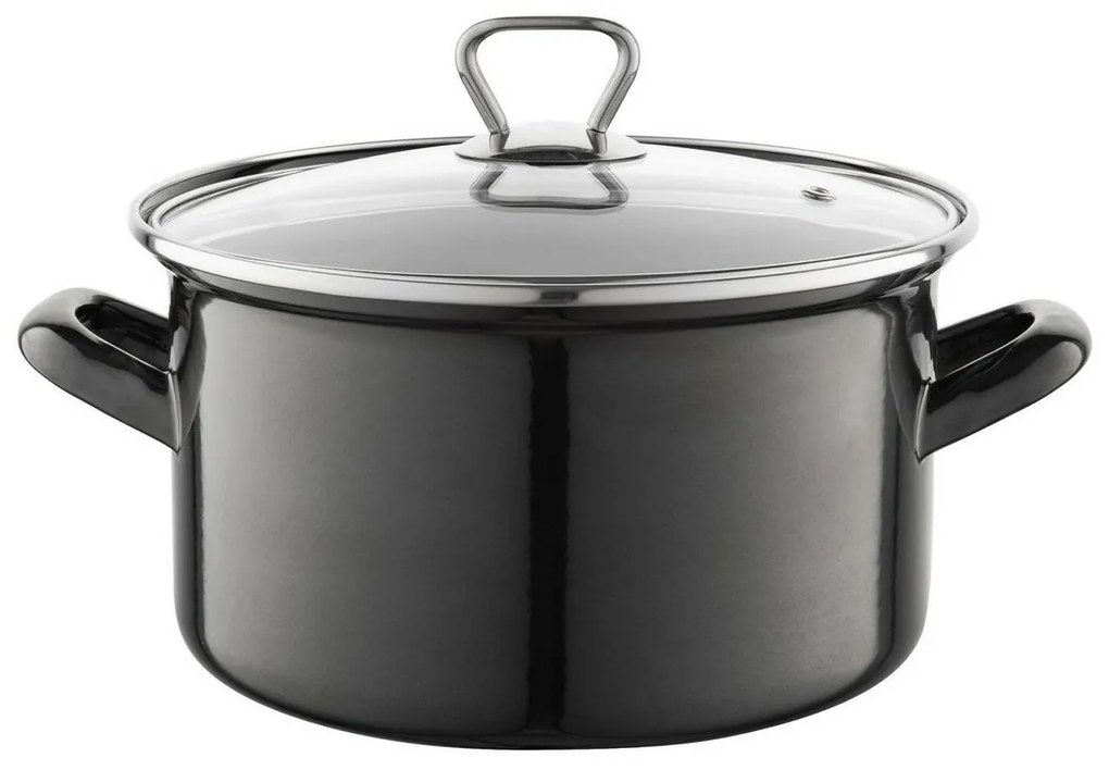Vas emailat cu capac 3,3 l, negru