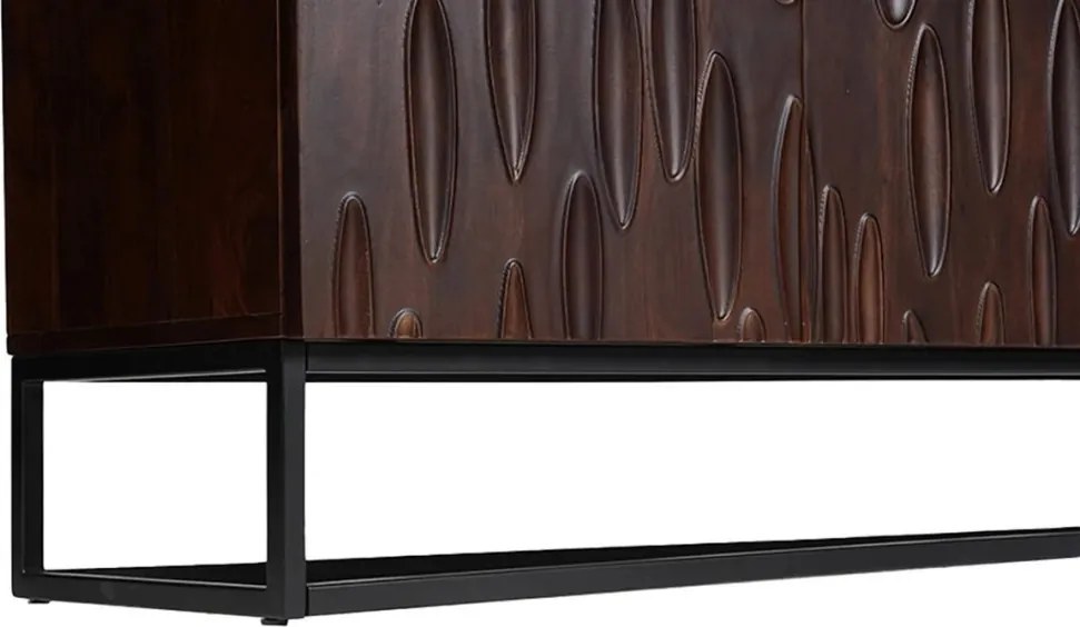 Comoda cu model 3D, Lemn Salcam, Maro, DUNE 175cm