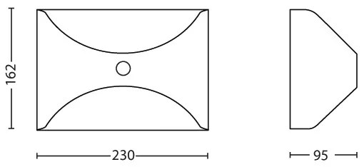 Corp de iluminat de exterior cu senzor Philips 17299/47/16 HERB 1xLED/6W/230V IP44