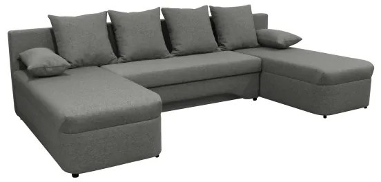 Colțar extensibil universal în formă de U cu spațiu de depozitare ALMEIDA antracit