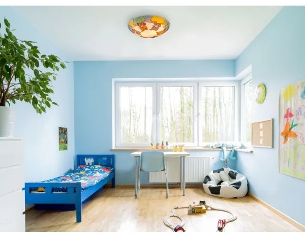 Globo 40606 - Plafonieră copii KIDDY 2xE27ILLU/60W/230V