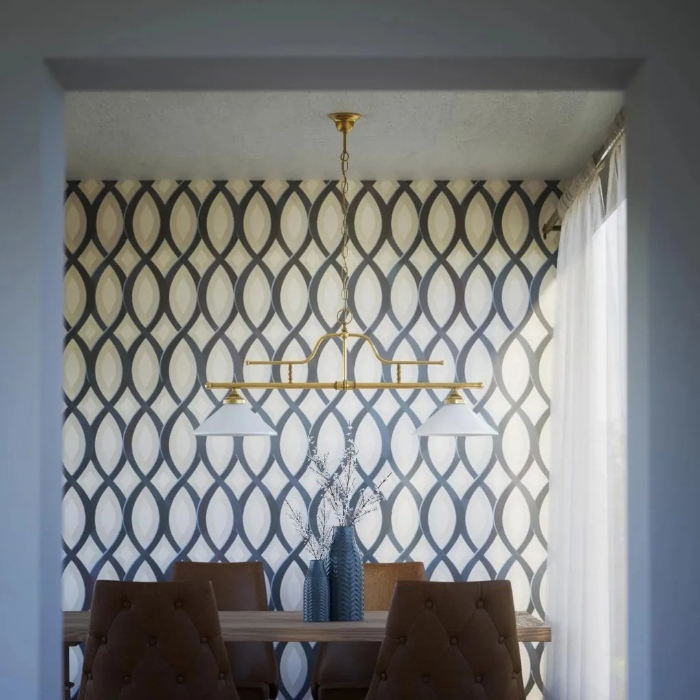 Lustra stil clasic italian din alama cu 2 brate Fiordo