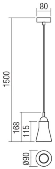 Lustră pe cablu UPPER 1xGU10/28W/230V alamă/bej Redo 01-1518