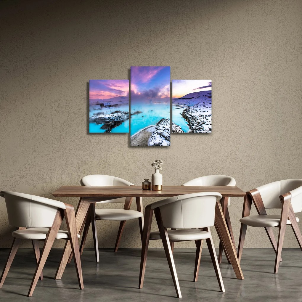 Tablou - Laguna albastră din Islanda (90x60 cm)