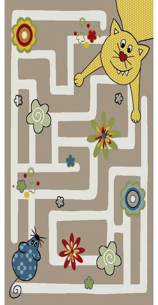 COVOR COPII SKY-KIDS, DREPTUNGHIULAR, 160X230, TRASEU, MULTICOLOR, POLIPROPILENA