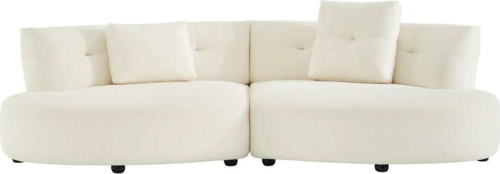 Canapea semirotunda dumonde cu șezut confortabil din spumă HR Vineto 280x140 cm