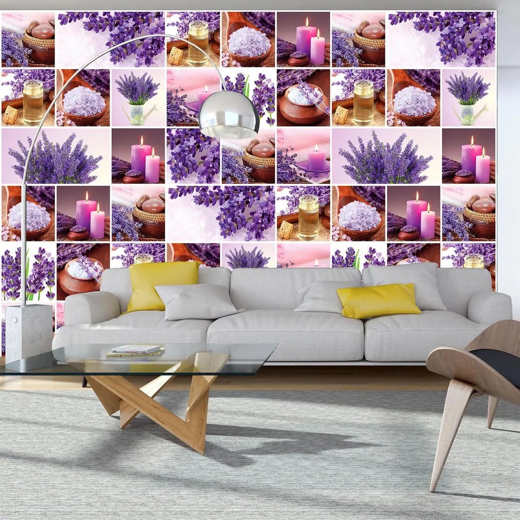 Fototapet - Lavanda - colaj (254x184 cm)
