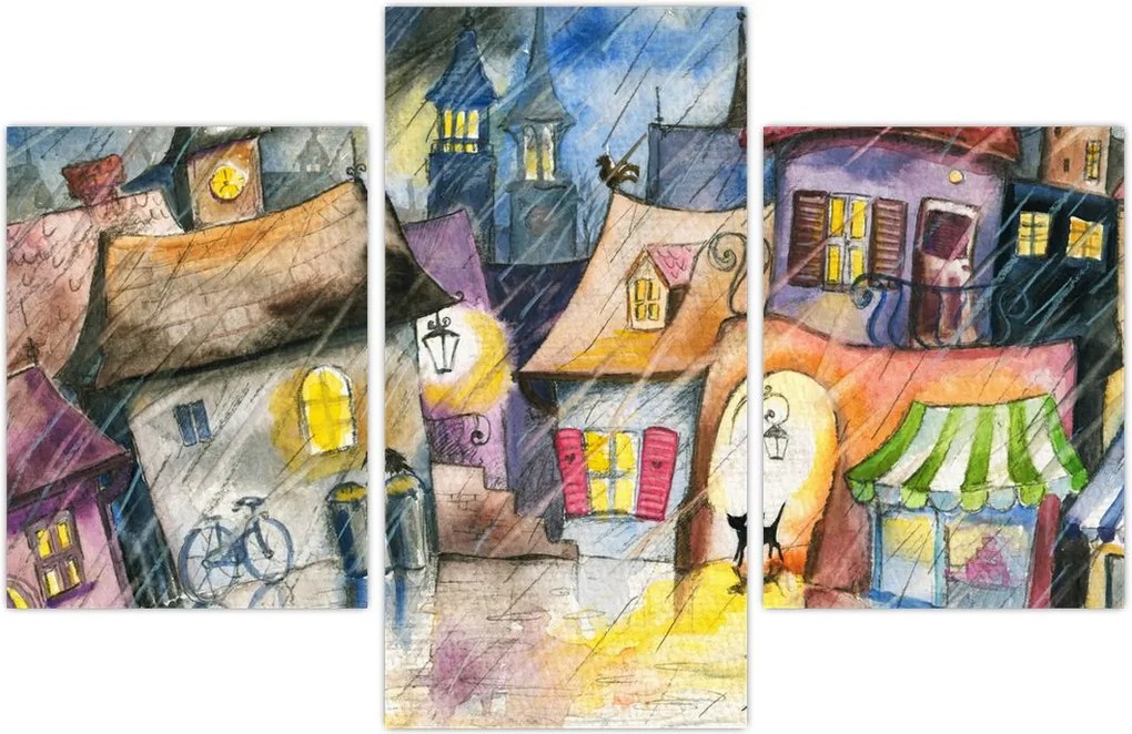 Tablou - Oraș western (90x60 cm)