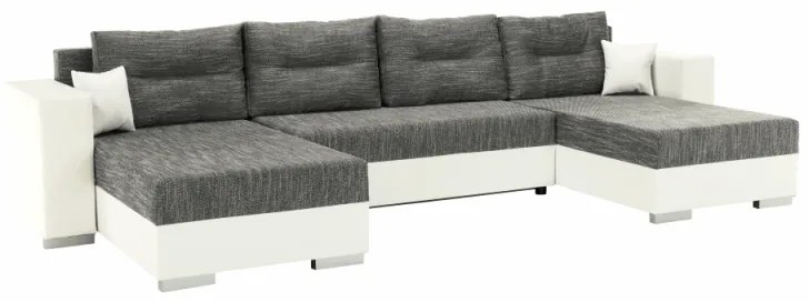 Colţar reversibil, Alb/Gri Maroniu, ESSEN