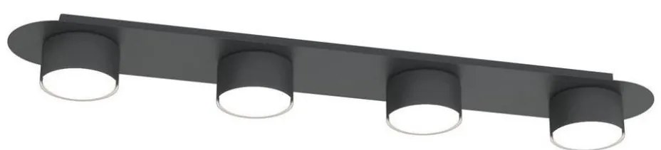 Plafonieră DIAZ 4xGX53/12W/230V negru