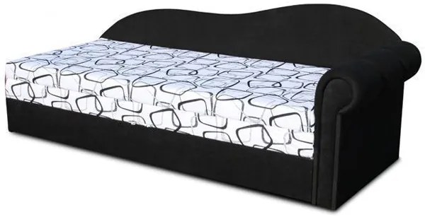 Pat de o persoană (canapea) 70 cm Lane II (negru 39 + Dodo 1026) (D). Promo -8%. 793130