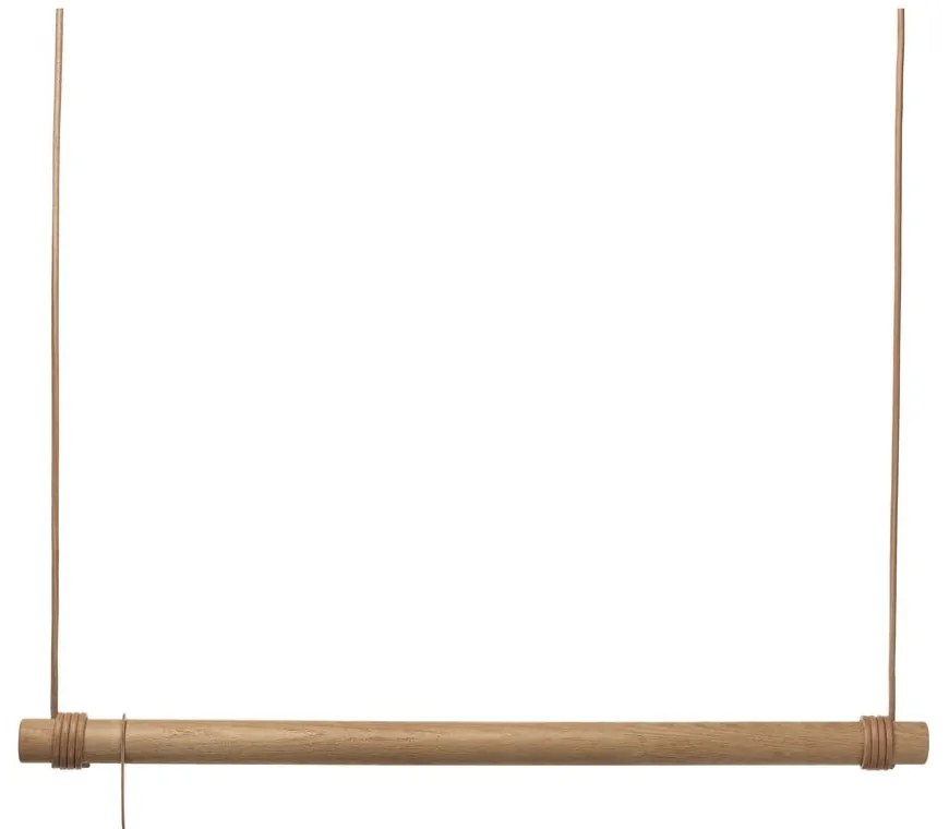 Cuier de perete în culoare naturală din lemn de stejar 110 cm Swing L – LIND DNA