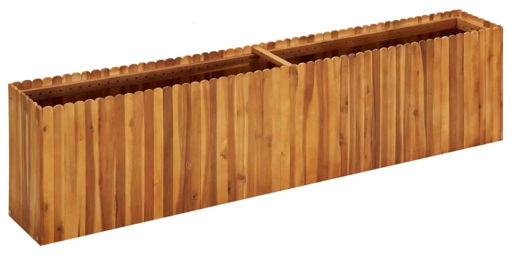 vidaXL Strat inălțat de grădină, 200x30x50 cm, lemn masiv de acacia