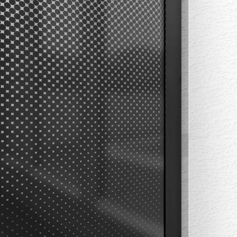 Paravan de dus Aero Ombre negru 120