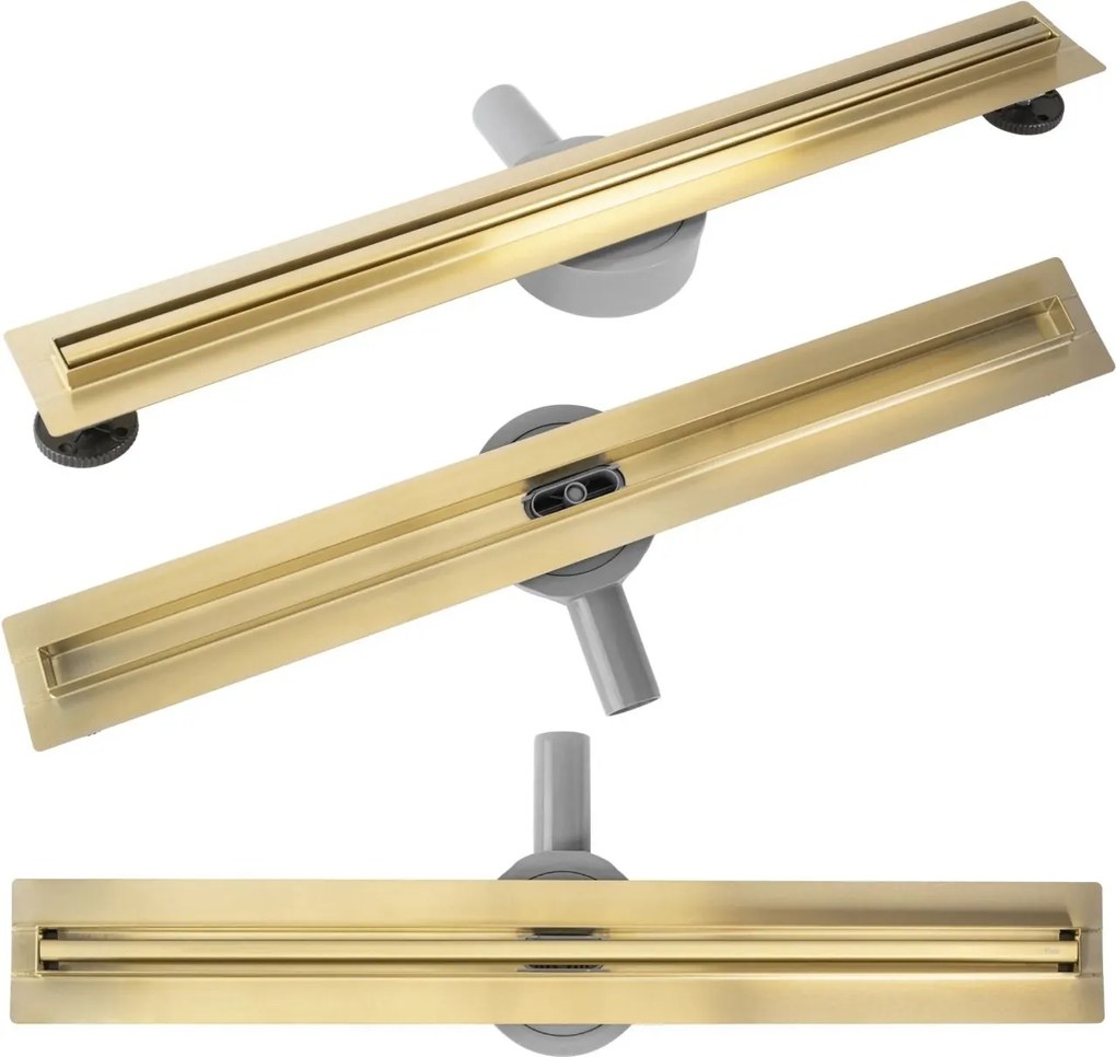 Rigola dus REA Neox Slim pro Brush Gold 100