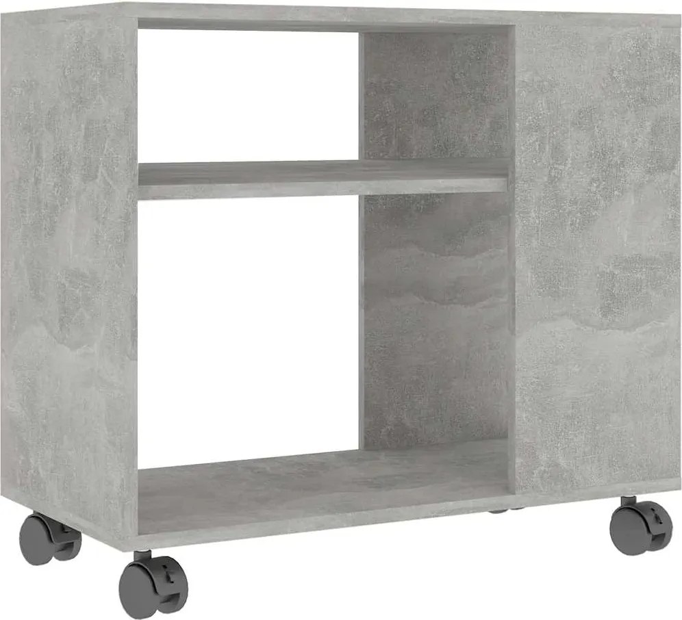 vidaXL Masă laterală, gri beton, 70x35x55 cm, lemn compozit