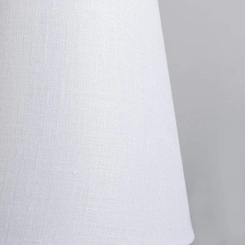 Abajur alb din in cu clip 12 cm rotund