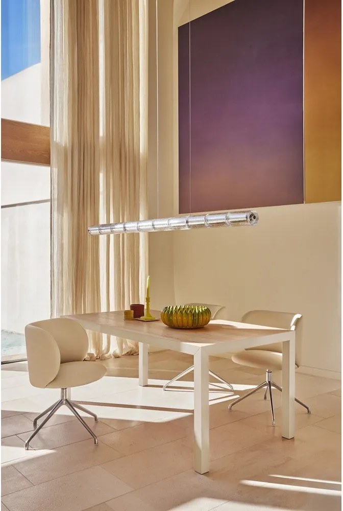 Masă de dining cu blat din lemn de stejar 75x180 cm Alma – Teulat