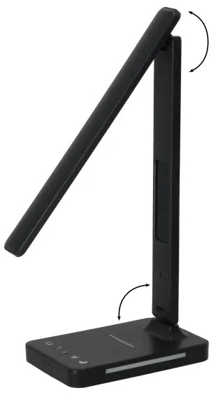 Lampă LED dimabilă cu funcție de încărcare fără fir Qi, afișaj și port USB LED/7W/230V 3000-6000K