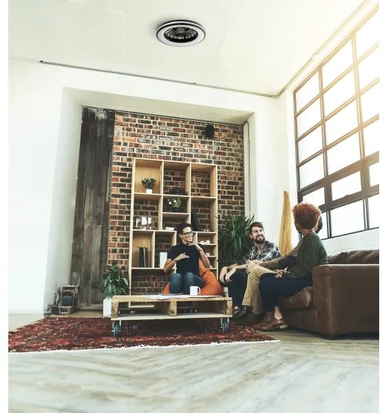 Plafonieră LED dimabilă cu ventilator Kanlux 38033 PLAVE 48W/230V 3000/4000/6500K + telecomandă