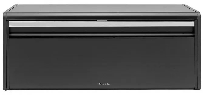 Cutie de pâine Brabantia Fall Front 107836, 18 l, 46.5x25 cm, Montat pe perete, Fără amprentă, Negru