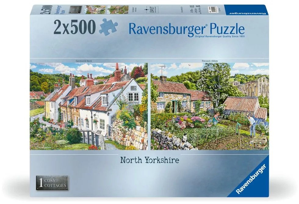 PUZZLE CASUTE COZY DIN NORDUL YORKSHIRE 2X500 PIESE - RAVENSBURGER (RVSPA00024)