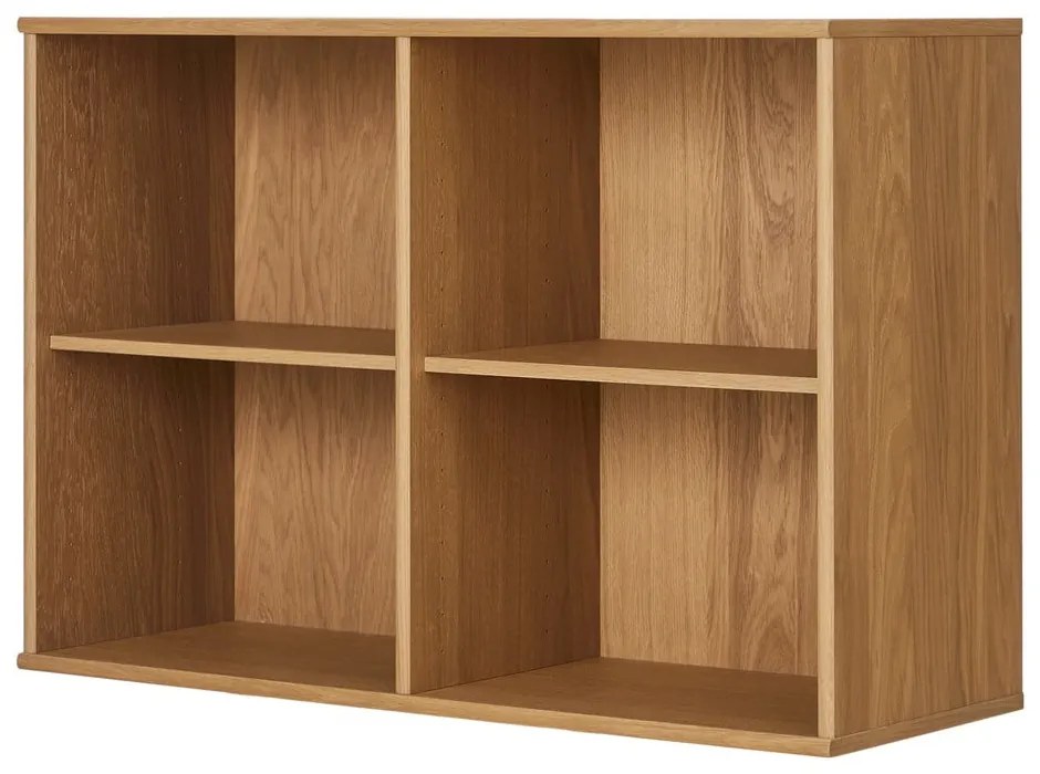 Bibliotecă în culoare naturală cu aspect de lemn de stejar suspendată 89x61 cm Mistral – Hammel Furniture