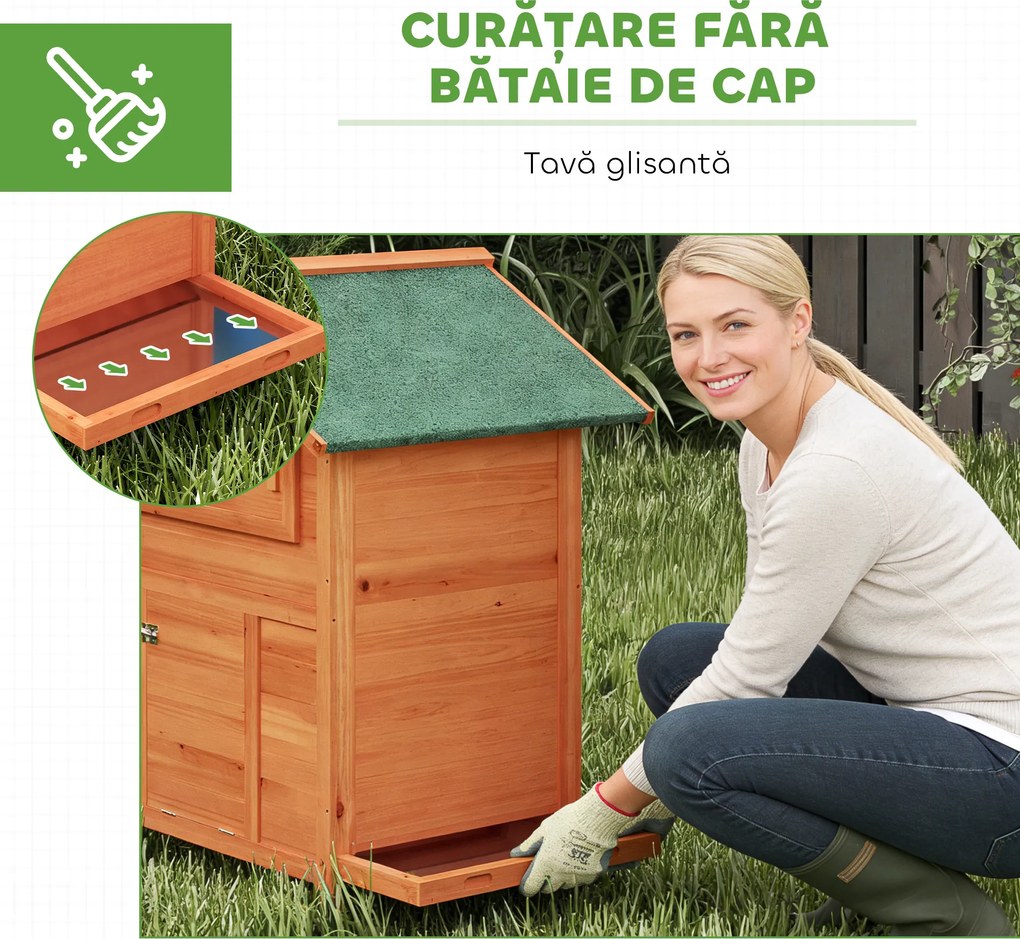 PawHut găini ouătoare coteț adăpost | Aosom Romania
