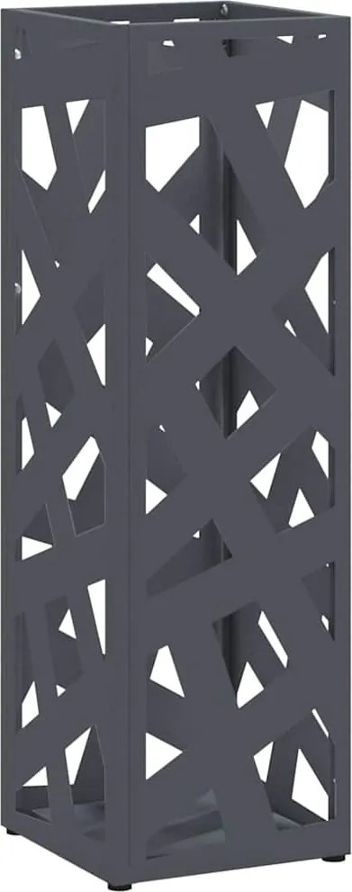 vidaXL Suport pentru umbrele Antracit 15,5 x 15,5 x 49 cm Metal