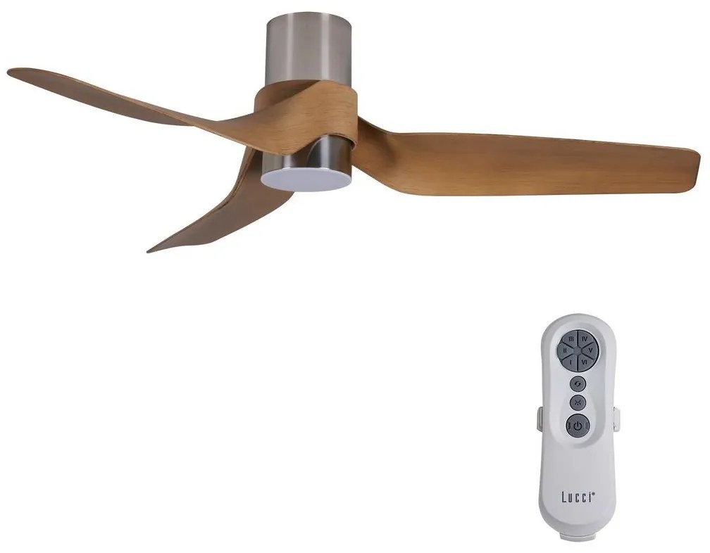 Ventilator LED dimabil de tavan Lucci air 213355 NAUTICA 1xGX53/12W/230V + telecomandă