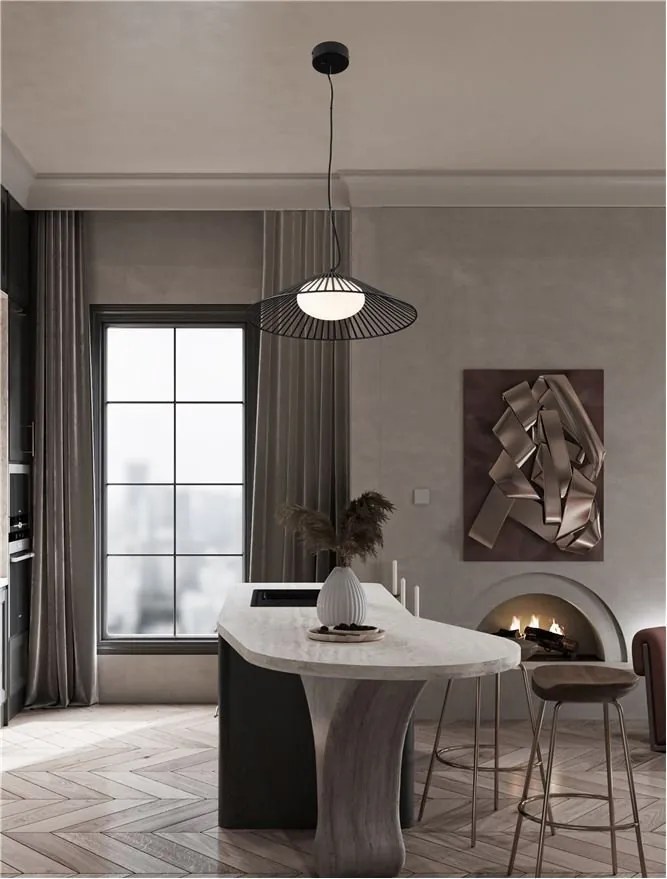 Pendul LED stil modern minimalist BRUME D-50cm