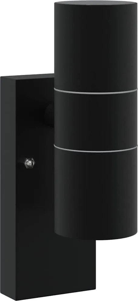 vidaXL Lumină de perete pentru exterior Negru 7 x 10 x 22 cm