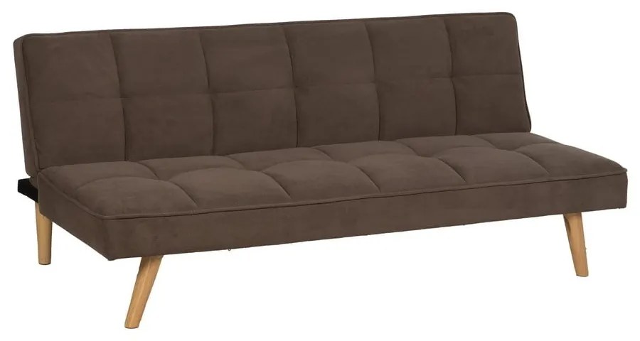 Canapea maro extensibilă cu tapițerie din chenille 175 cm – Ixia